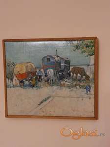 Vincent  van Gogh Ciganski karavan, 1888